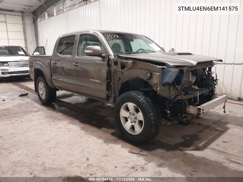 2014 Toyota Tacoma Double Cab VIN: 3TMLU4EN6EM141575 Lot: 40794113