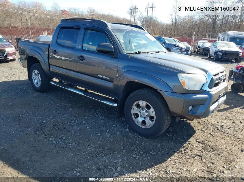 2014 Toyota Tacoma Base V6 VIN: 3TMLU4ENXEM160047 Lot: 40798609