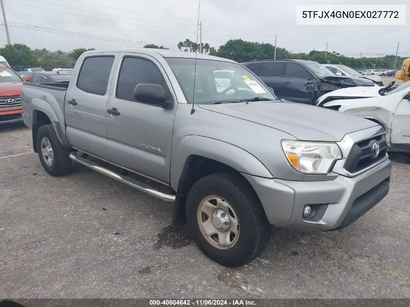 2014 Toyota Tacoma Prerunner VIN: 5TFJX4GN0EX027772 Lot: 40804642