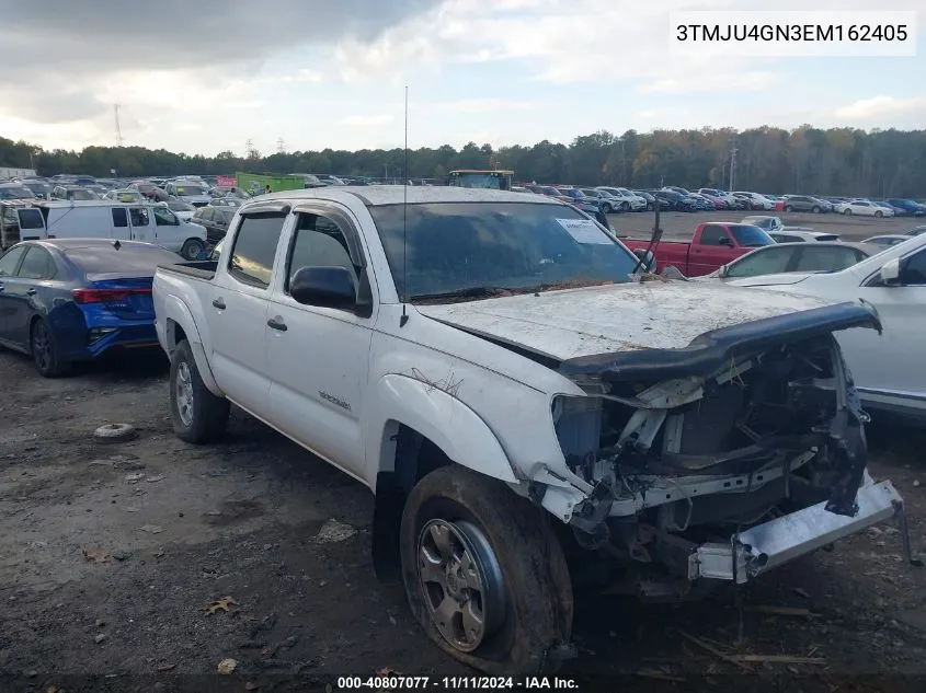 2014 Toyota Tacoma Prerunner V6 VIN: 3TMJU4GN3EM162405 Lot: 40807077