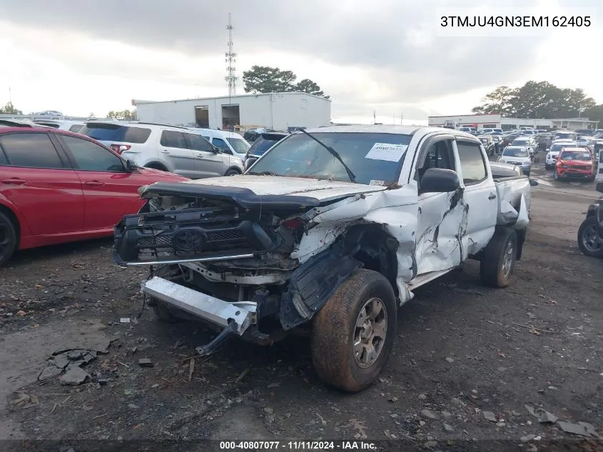 2014 Toyota Tacoma Prerunner V6 VIN: 3TMJU4GN3EM162405 Lot: 40807077