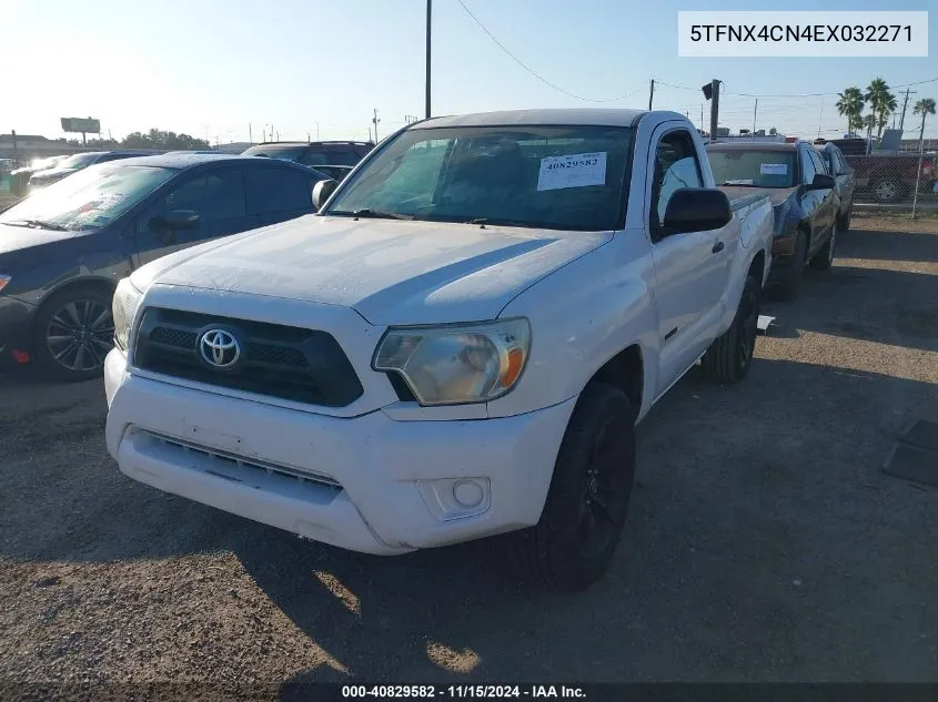 2014 Toyota Tacoma VIN: 5TFNX4CN4EX032271 Lot: 40829582