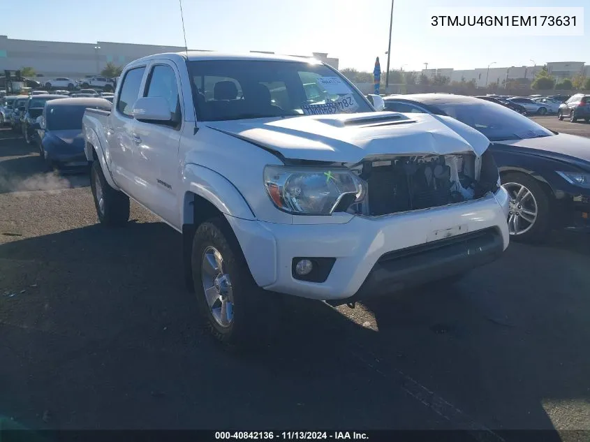 2014 Toyota Tacoma Double Cab Prerunner VIN: 3TMJU4GN1EM173631 Lot: 40842136