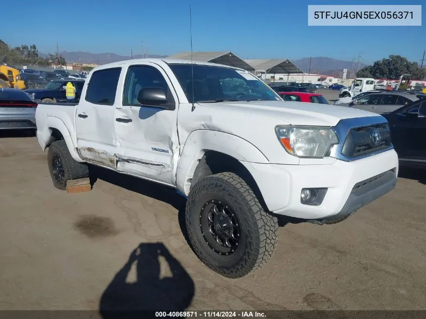 2014 Toyota Tacoma Prerunner V6 VIN: 5TFJU4GN5EX056371 Lot: 40869571