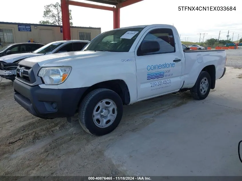 2014 Toyota Tacoma VIN: 5TFNX4CN1EX033684 Lot: 40876465