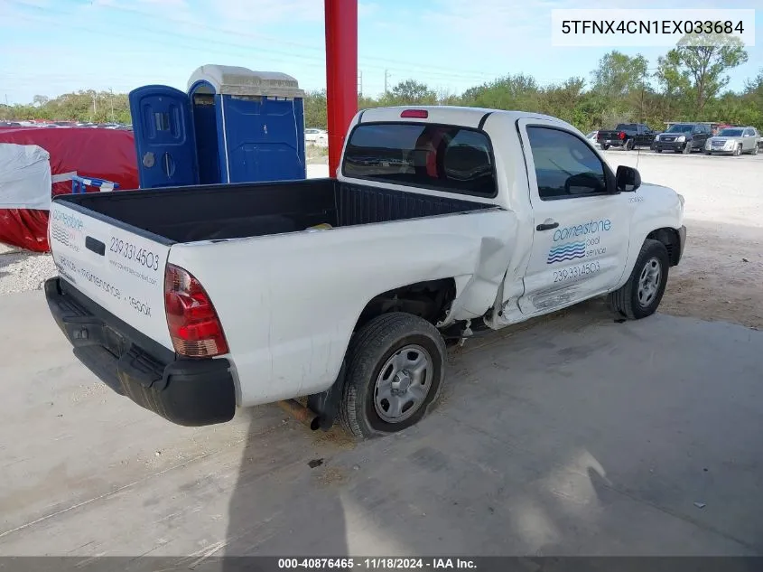 2014 Toyota Tacoma VIN: 5TFNX4CN1EX033684 Lot: 40876465