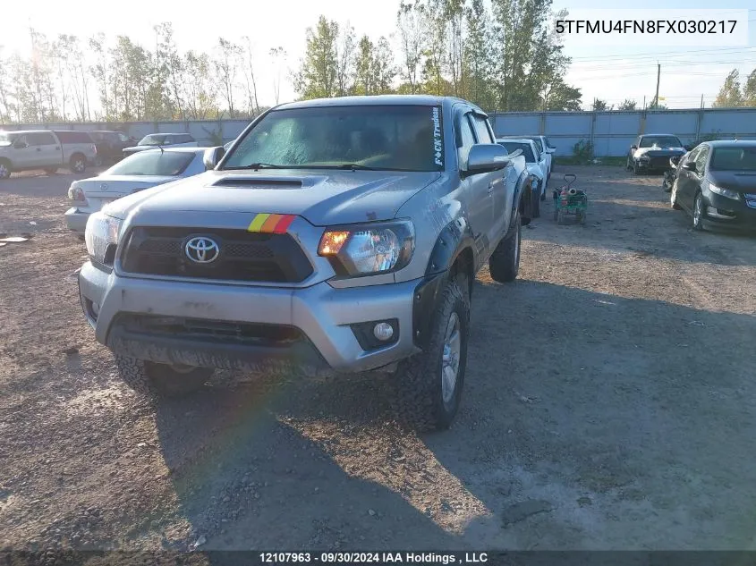 2015 Toyota Tacoma V6 VIN: 5TFMU4FN8FX030217 Lot: 12107963