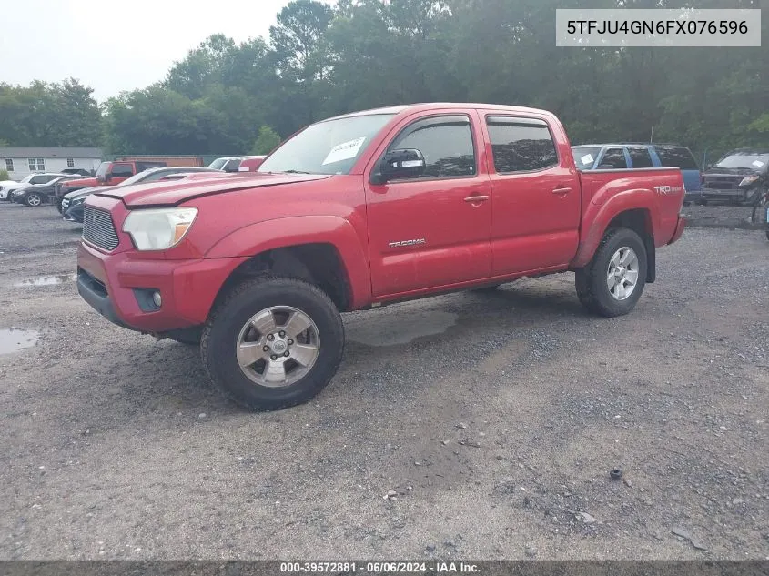 5TFJU4GN6FX076596 2015 Toyota Tacoma Prerunner V6