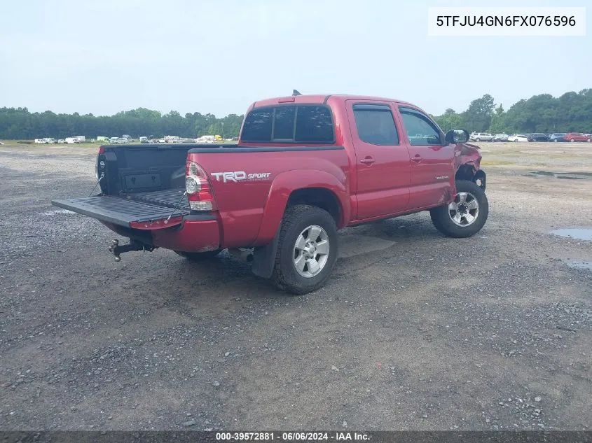 5TFJU4GN6FX076596 2015 Toyota Tacoma Prerunner V6