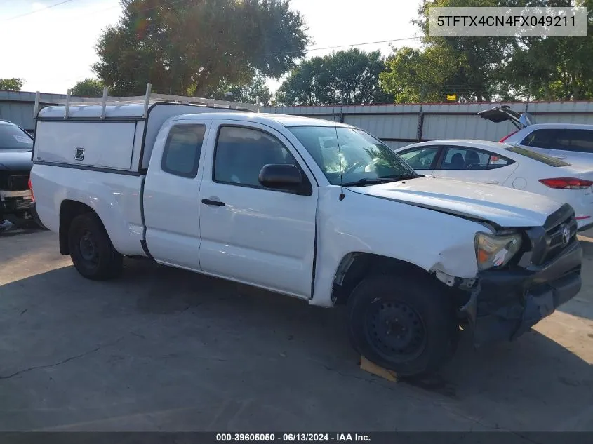 2015 Toyota Tacoma VIN: 5TFTX4CN4FX049211 Lot: 39605050