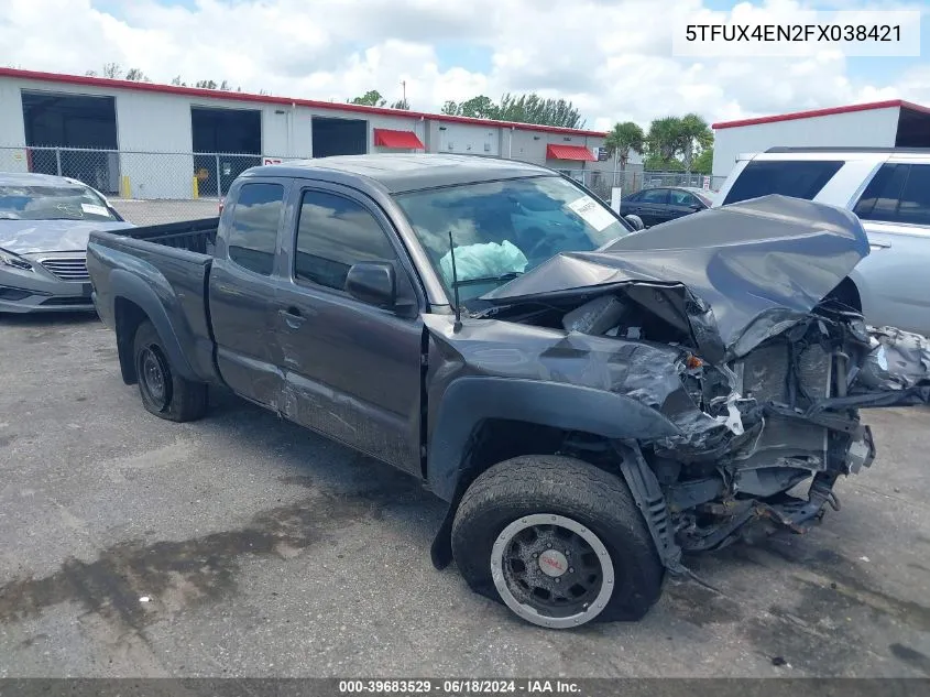 2015 Toyota Tacoma VIN: 5TFUX4EN2FX038421 Lot: 39683529