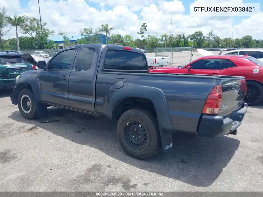 2015 Toyota Tacoma VIN: 5TFUX4EN2FX038421 Lot: 39683529