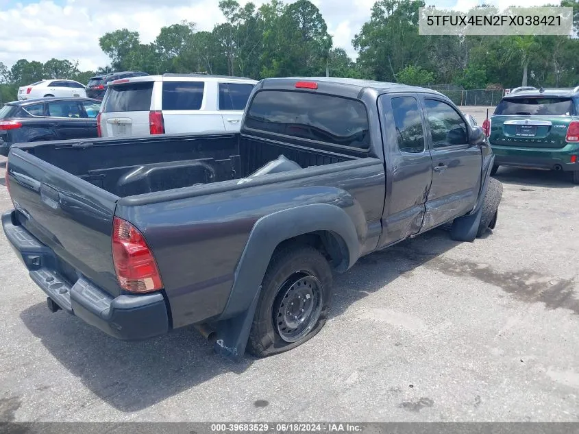 2015 Toyota Tacoma VIN: 5TFUX4EN2FX038421 Lot: 39683529