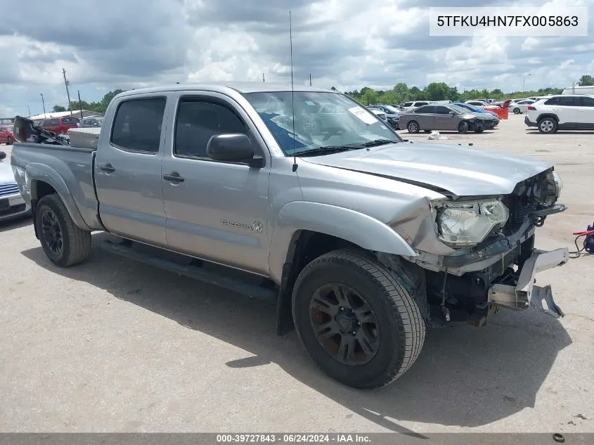 2015 Toyota Tacoma Prerunner V6 VIN: 5TFKU4HN7FX005863 Lot: 39727843