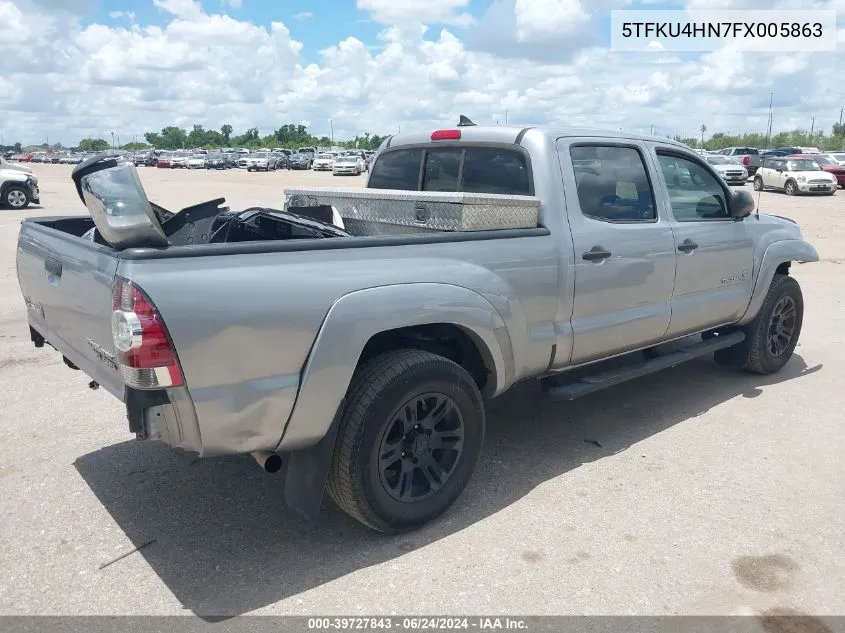 2015 Toyota Tacoma Prerunner V6 VIN: 5TFKU4HN7FX005863 Lot: 39727843