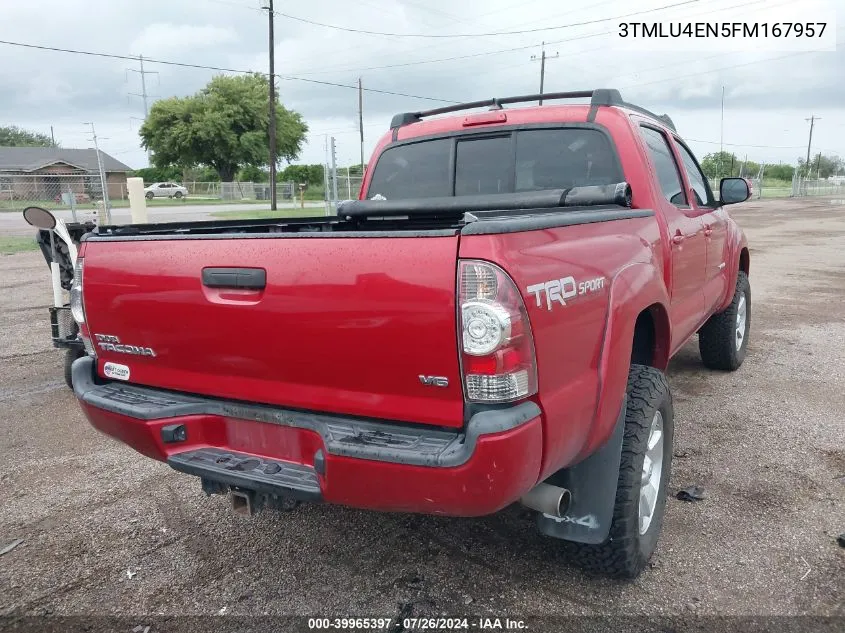 2015 Toyota Tacoma Double Cab/Trd Pro VIN: 3TMLU4EN5FM167957 Lot: 39965397