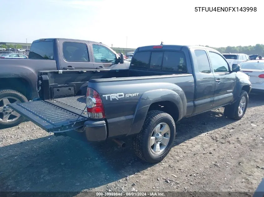 5TFUU4EN0FX143998 2015 Toyota Tacoma Base V6