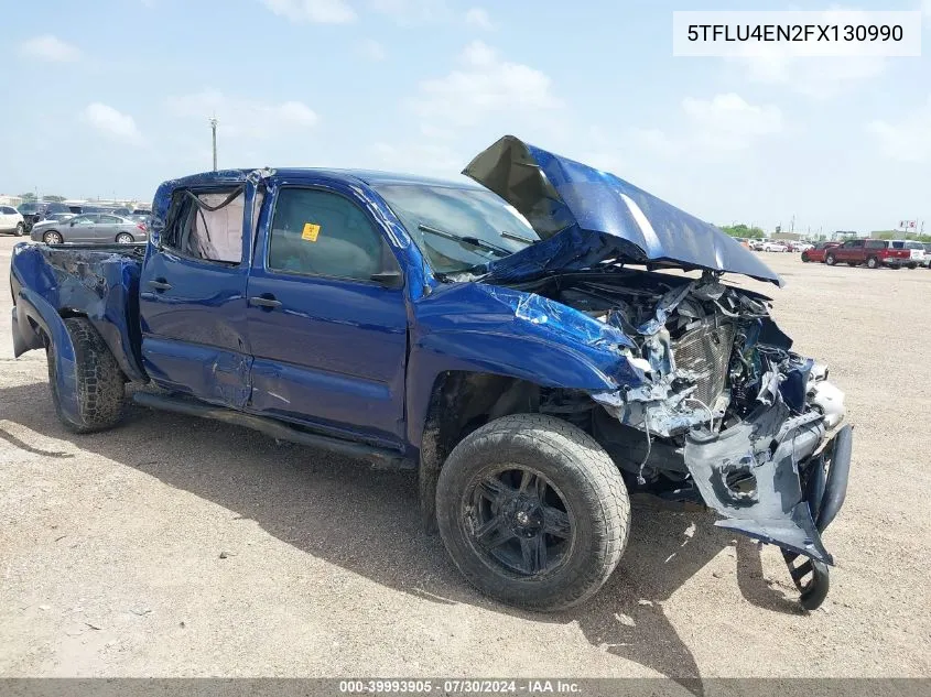 2015 Toyota Tacoma Base V6 VIN: 5TFLU4EN2FX130990 Lot: 39993905