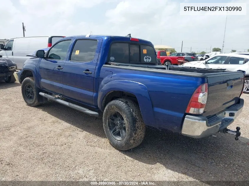 2015 Toyota Tacoma Base V6 VIN: 5TFLU4EN2FX130990 Lot: 39993905