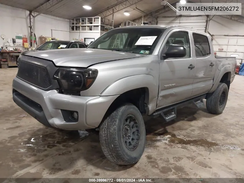 2015 Toyota Tacoma Base V6/Trd Pro VIN: 3TMLU4EN5FM206272 Lot: 39996772