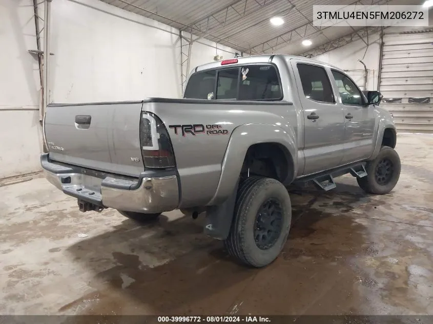 2015 Toyota Tacoma Base V6/Trd Pro VIN: 3TMLU4EN5FM206272 Lot: 39996772