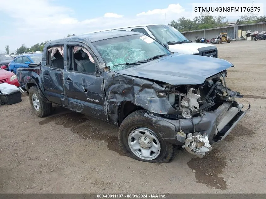 2015 Toyota Tacoma Prerunner V6 VIN: 3TMJU4GN8FM176379 Lot: 40011137