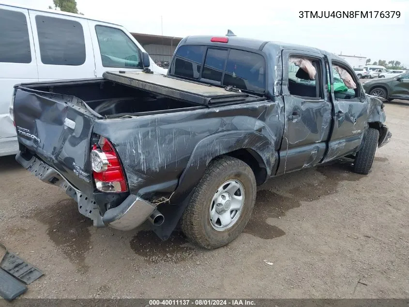 2015 Toyota Tacoma Prerunner V6 VIN: 3TMJU4GN8FM176379 Lot: 40011137