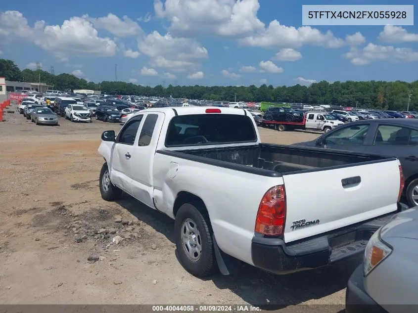 2015 Toyota Tacoma VIN: 5TFTX4CN2FX055928 Lot: 40044058