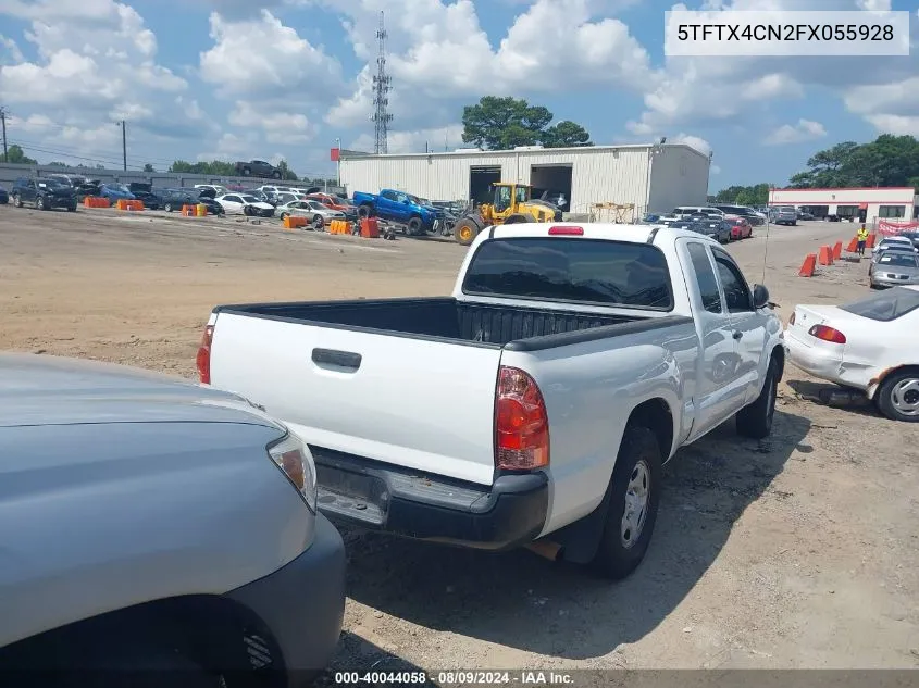 2015 Toyota Tacoma VIN: 5TFTX4CN2FX055928 Lot: 40044058