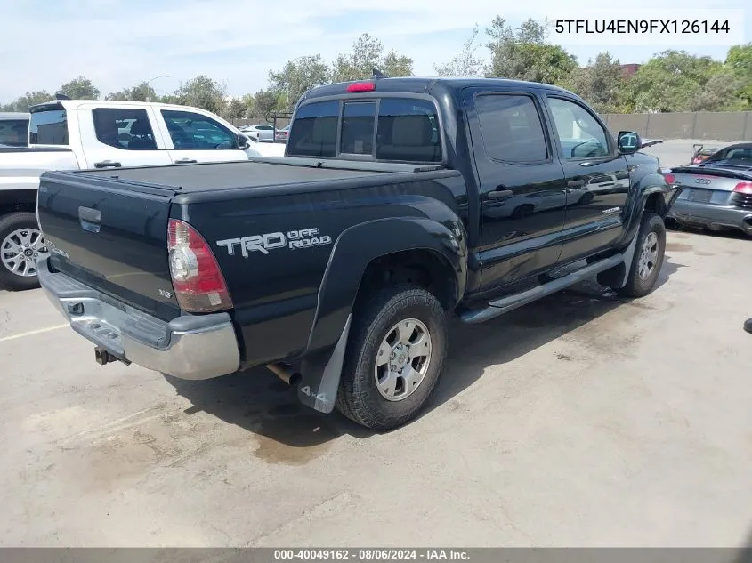 2015 Toyota Tacoma Base V6 VIN: 5TFLU4EN9FX126144 Lot: 40049162