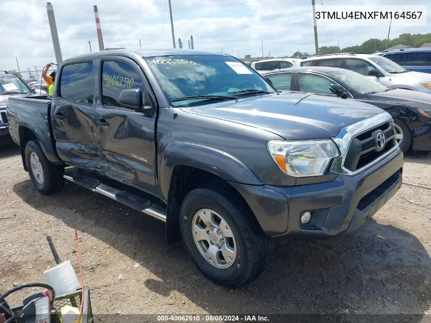 2015 Toyota Tacoma Base V6 VIN: 3TMLU4ENXFM164567 Lot: 40062510