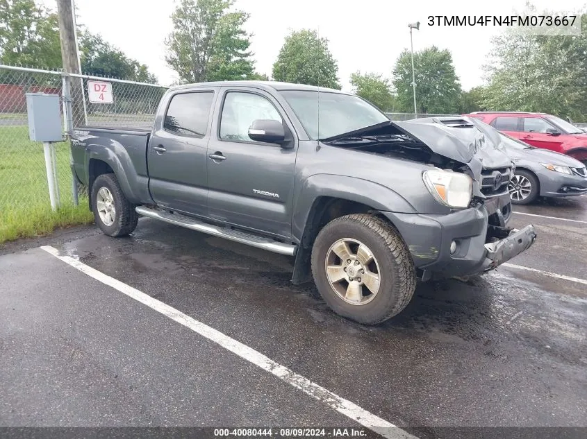 2015 Toyota Tacoma Base V6 VIN: 3TMMU4FN4FM073667 Lot: 40080444