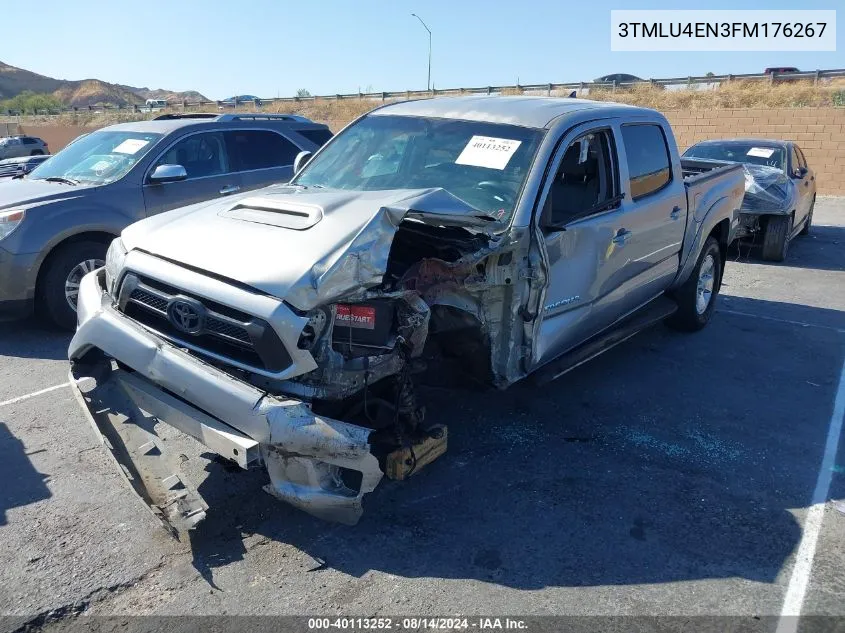 2015 Toyota Tacoma Base V6 VIN: 3TMLU4EN3FM176267 Lot: 40113252