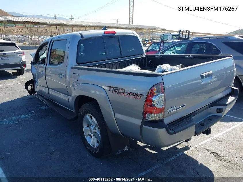 2015 Toyota Tacoma Base V6 VIN: 3TMLU4EN3FM176267 Lot: 40113252