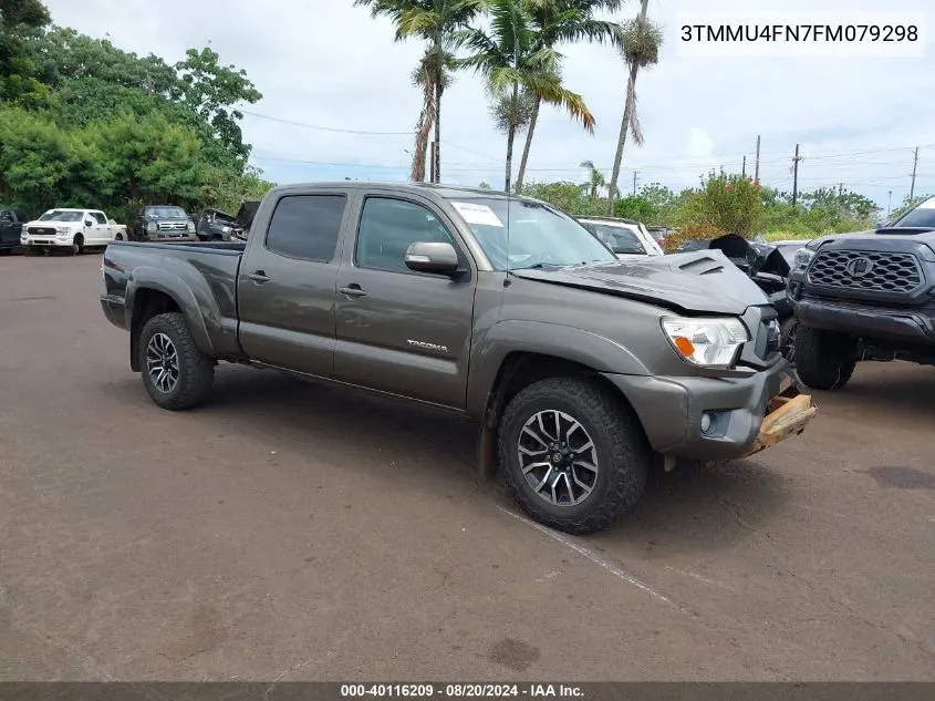 2015 Toyota Tacoma Base V6 VIN: 3TMMU4FN7FM079298 Lot: 40116209