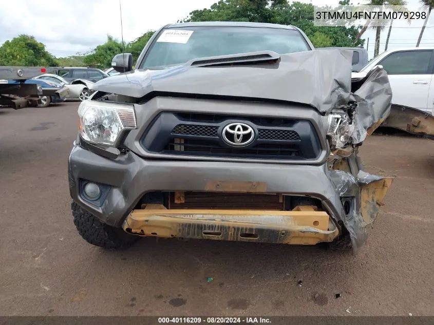 2015 Toyota Tacoma Base V6 VIN: 3TMMU4FN7FM079298 Lot: 40116209