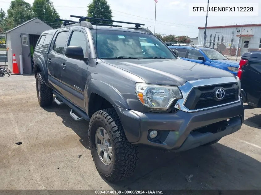 2015 Toyota Tacoma Base V6 VIN: 5TFLU4EN0FX112228 Lot: 40140138