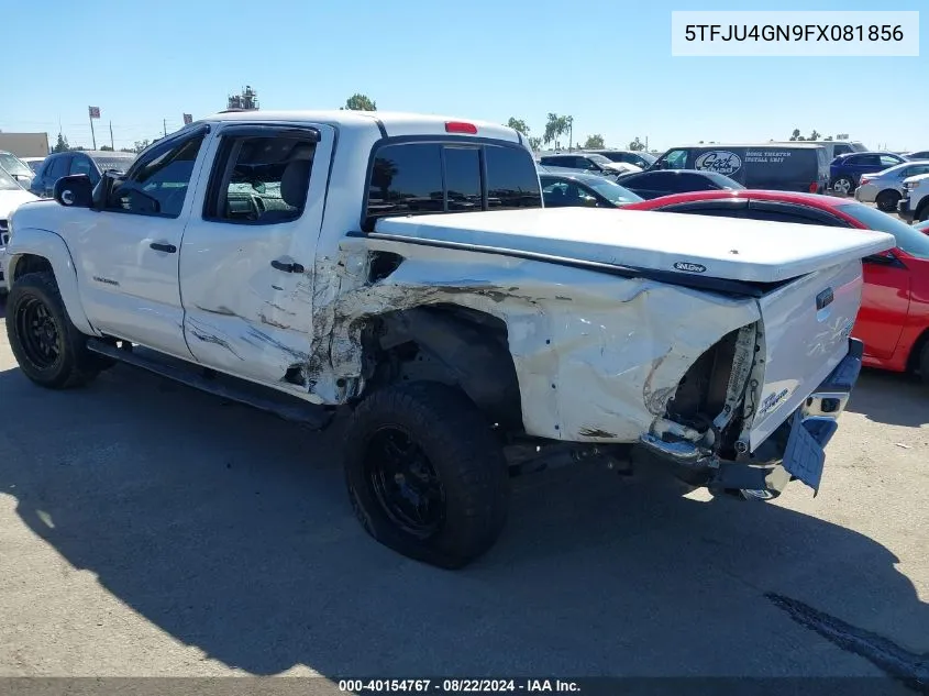 2015 Toyota Tacoma Prerunner V6 VIN: 5TFJU4GN9FX081856 Lot: 40154767