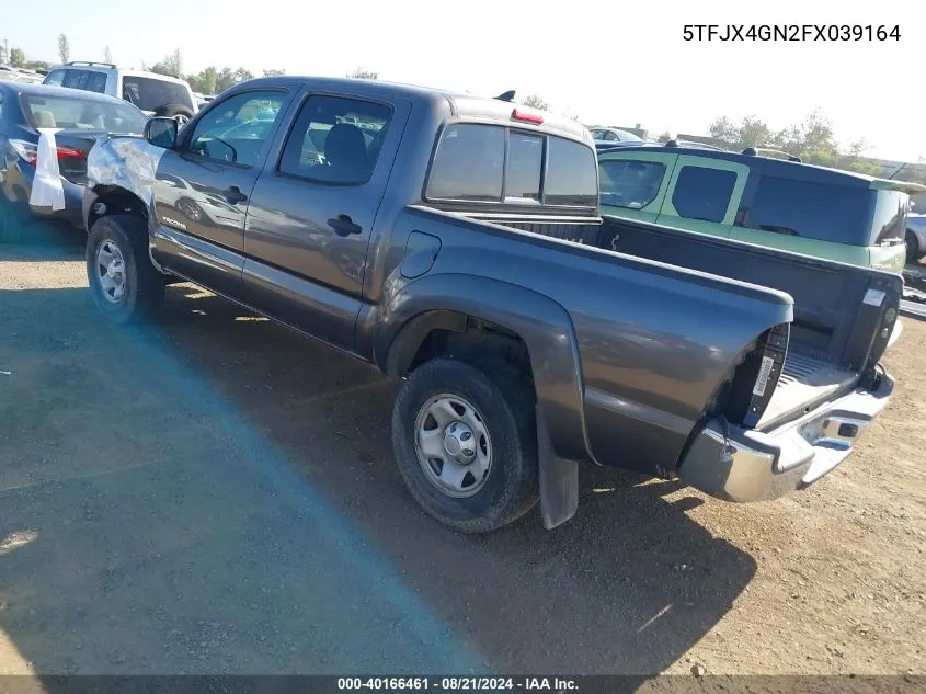 2015 Toyota Tacoma Double Cab Prerunner VIN: 5TFJX4GN2FX039164 Lot: 40166461