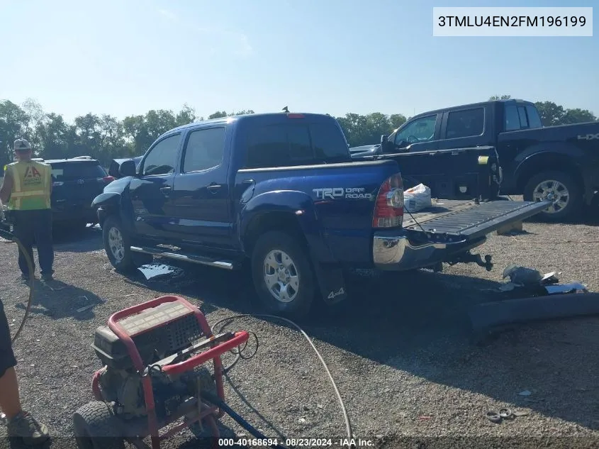 3TMLU4EN2FM196199 2015 Toyota Tacoma Base V6