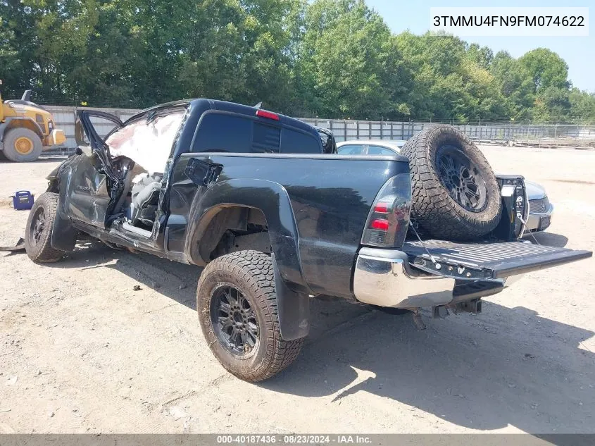 2015 Toyota Tacoma Base V6 VIN: 3TMMU4FN9FM074622 Lot: 40187436