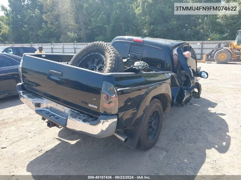 2015 Toyota Tacoma Base V6 VIN: 3TMMU4FN9FM074622 Lot: 40187436