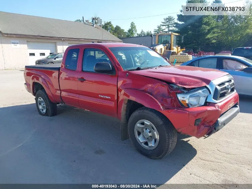 2015 Toyota Tacoma VIN: 5TFUX4EN6FX038793 Lot: 40193043