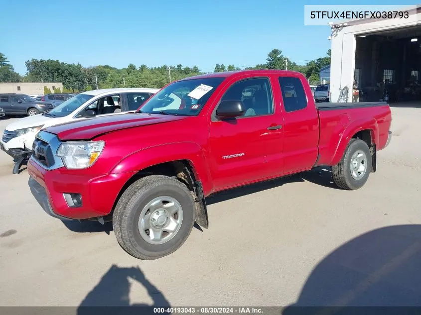 2015 Toyota Tacoma VIN: 5TFUX4EN6FX038793 Lot: 40193043