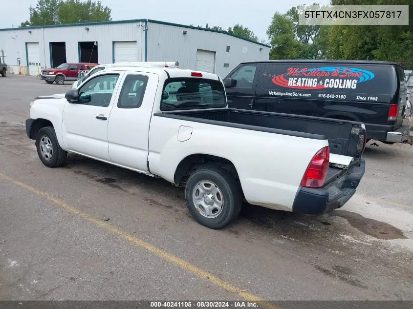 2015 Toyota Tacoma VIN: 5TFTX4CN3FX057817 Lot: 40241105