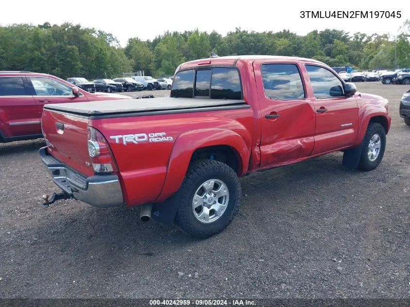 3TMLU4EN2FM197045 2015 Toyota Tacoma Base V6