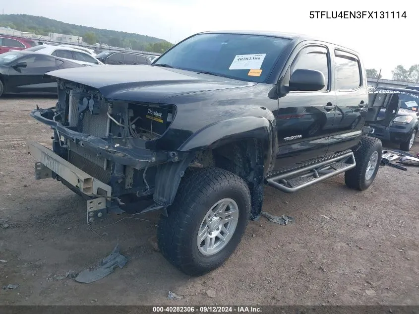 2015 Toyota Tacoma Base V6 VIN: 5TFLU4EN3FX131114 Lot: 40282306