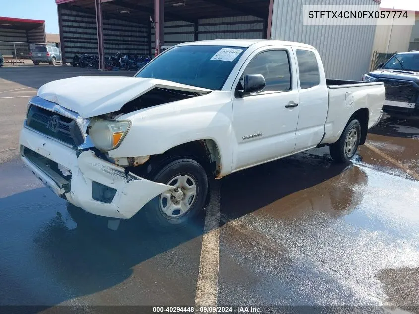 2015 Toyota Tacoma VIN: 5TFTX4CN0FX057774 Lot: 40294448