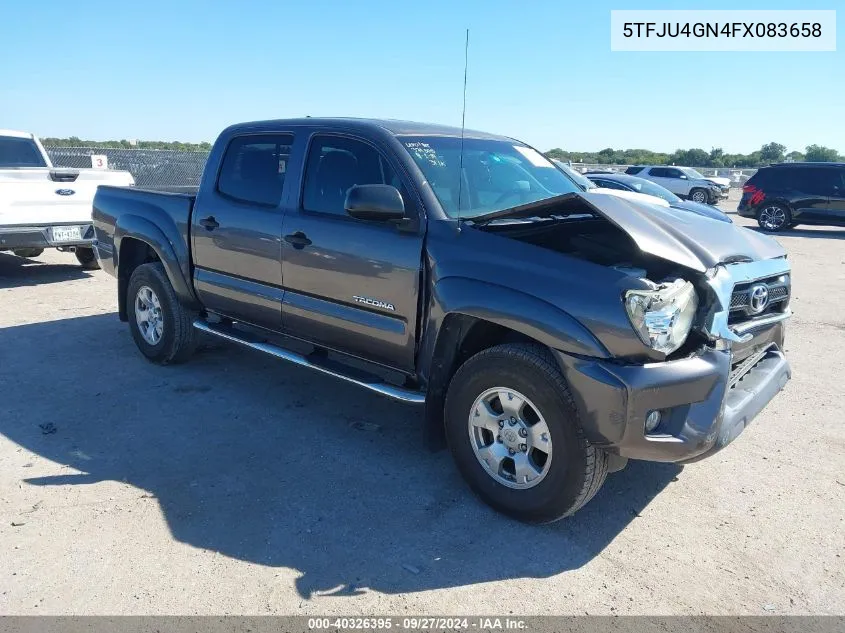 2015 Toyota Tacoma Prerunner V6 VIN: 5TFJU4GN4FX083658 Lot: 40326395