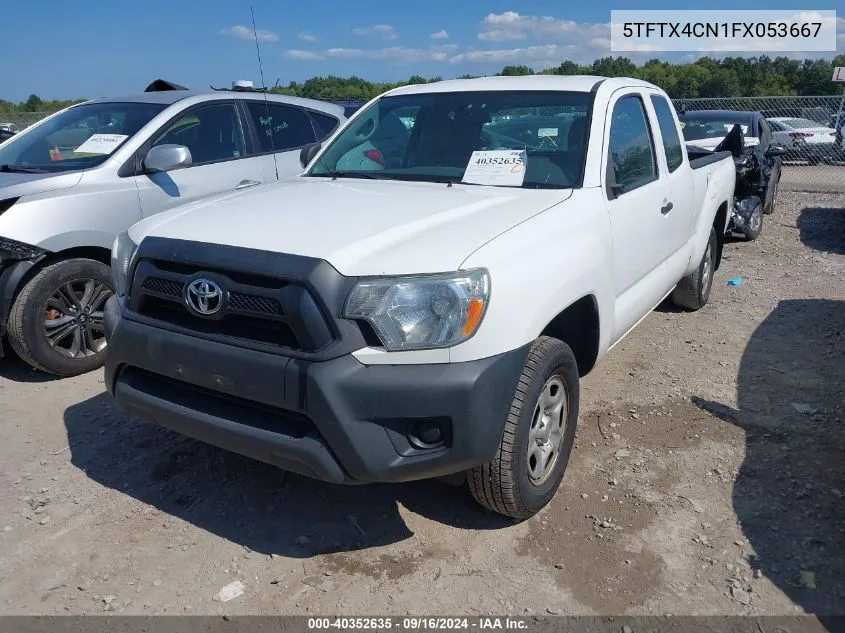 2015 Toyota Tacoma VIN: 5TFTX4CN1FX053667 Lot: 40352635